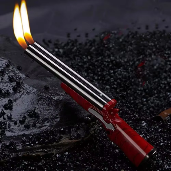 Gas Feuerzeug - Gewehr doppelläufig
