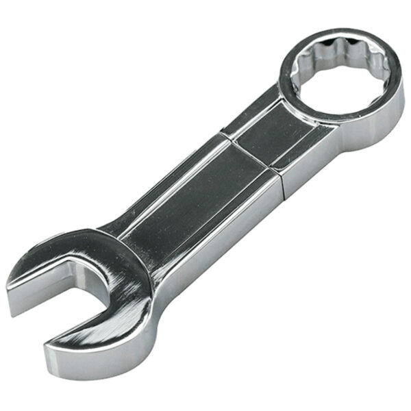 USB Speicherstick - Ring- Gabelschlüssel (Chrom)