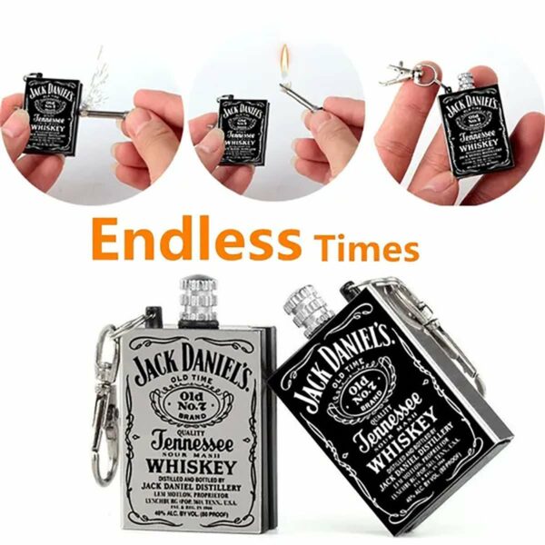 Benzin Feuerzeug - Endlos Streichholzschachtel Jack Daniels